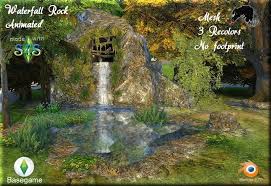 Animated Waterfall Rock The Sims Animation Sims 4