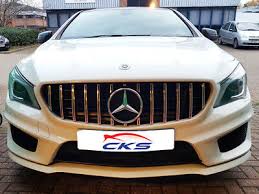 W117 C117 Cla Amg Panamericana Calandre Grill Modeles A Juin 2016 Noir Et Chrome Ebay