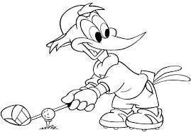 Check spelling or type a new query. Coloring Woody Woodpecker Plays Golf Picture