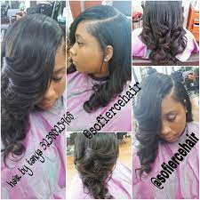 Partial Sew In Weave Little Hair Out Pageant Hair Hair Styles Haute Hair