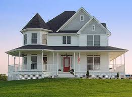If I Lived In The Country I Would Love A House Like This Victorian House Plans Porch House Plans Farmhouse Floor Plans