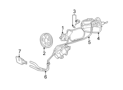 Hydroboost 7.3 power steering hose diagram. Ford Oe Ford Excursion 7 3l 2001 Steering Gear Linkage Pump Hoses