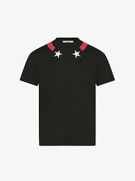 contrasted band and stars t shirt