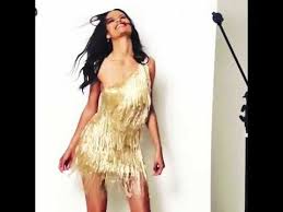 4.2 out of 5 stars 89. Jovani 61684 Short Fringe Gold Tassel Dress Youtube