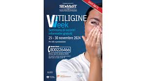 VITILIGINE: IL 26 NOVEMBRE AL POLICLINICO INCONTRI DERMATOLOGICI GRATUITI  PER LA VITILIGOWEEK » Comunicati stampa