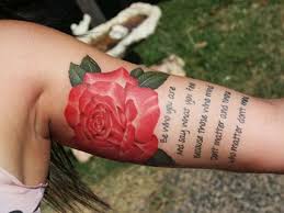 Love The Rose And Quote Combo Except I D Put This Quote Instead But He Who Dares Not Grasp Th Arm Tattoos For Women Inner Arm Tattoos Rose Tattoos For Women