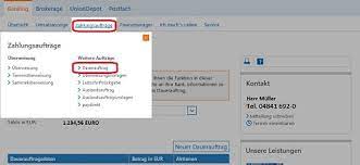 Einen bestehenden dauerauftrag im detail ansehen, 3. Dauerauftrag Vr Bank Westkuste