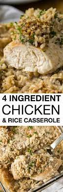 Our most trusted chicken over rice cream of mushroom soup recipes. 4 Ingredient Chicken Rice Casserole Spend With Pennies