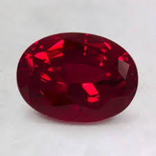 8x6mm Oval Lab Created Ruby Red Gemstone Colors Ruby
