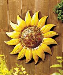 Giant Indoor Outdoor Metal Sunflower Wall Hanging Fence Garden Flower Home Decor Sunflower Wall Art Sunflower Wall Decor Giant Sunflower