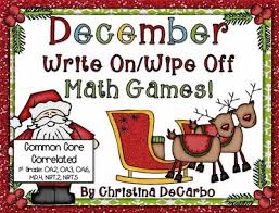 If you're using toilet paper to wipe your butt, we've got good news for you: December Write On Wipe Off Math Games Miss Decarbo