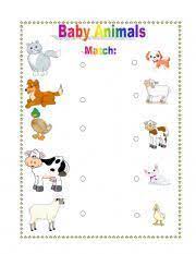 Create a fun matching activity with these printable animal picture cards. Mother And Baby Animal Match Baby Farm Animals Mother And Baby Animals Baby Animal Games