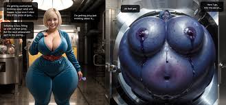 Rule 34 Dev - 2girls ai_generated asian asian_female ass ass_expansion  belly_expansion big_ass big_belly big_breasts blue_skin blueberry_inflation  blueberry_juice breast_expansion breasts dialogue expansion female  hgswells9000 immobile inflation light ...