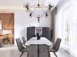 Coavas kitchen dining chairs set. Dining Room In Contemporary Style With Modern Chairs And A Table By The Large Window 3d Rendering Stock Photo Picture And Royalty Free Image Image 113305973