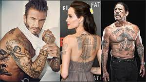 One of the biggest stars of hollywood, scarlett johansson is one woman with hot tattoos. 20 Most Heavily Tattooed Celebrities Youtube