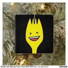 Make And Upload Your Own Nft Pfp Custom Crypto Ceramic Ornament Zazzle Com In 2021 Ceramic Ornaments Disney Gifts Simple Gifts