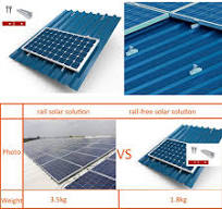 Rail-free sloped roof mounting system for metal roofing ...