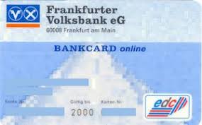 Bank Card Frankfurter Volksbank Bankcard Online Frankfurter Volksbank Eg Germany Federal Republic Col De Gm 0074