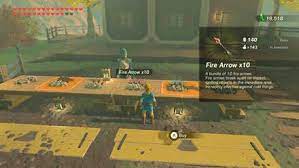 Once enemies are cleared, the chest inside the skull will unlock, rewarding you with fire arrows. How To Get More Fire Arrows Arrow Farming Guide Zelda Breath Of The Wild Botw Game8