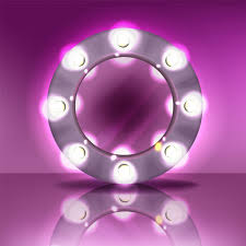 The shade is very delicate so take care when you are assembling it. Free Vector Makeup Round Mirror With Lamps Bulb Illustration Of Modern Silver Frame With Realistic Light