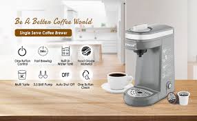 To find the best keurig coffee makers, we were put in the fortunate position of getting to sample the wide market. Amazon Com Chulux Single Serve Coffee Brewer For Pod Capsule With 12 Ounce Built In Water Tank 800 Watts Gray Kitchen Dining