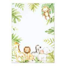 Wild One Jungle Animals Boy Baby Shower Invitation Zazzle Com Safari Baby Shower Invitations Safari Baby Shower Boy Animal Baby Shower