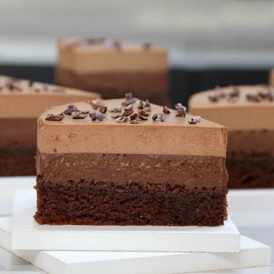 Tarta cremosa de chocolate y almendra - Bavette