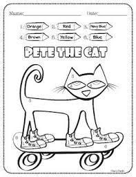 Pete The Cat Color By Number Pete The Cat Pete The Cats Cat Activity