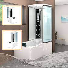 Einige begnügen sich am morgen mit einer schnellen dusche, andere wiederum bevorzugen ein entspannendes bad. Acquavapore Dtp8055 Ws Whirlpool Badewanne Dusche Duschkabine 170x 1 019 00