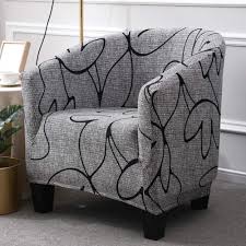 The material is thick and nice, the color is a perfect smoke grey match. Home Kitchen Stretch Armchair Covers 1 Piece Printed Tub Chair Covers Club Chair Cover Jacquard Spandex Accent Chair Covers For Bar Counter Living Room Didihou Club Chair Slipcover Slipcovers