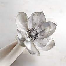 Metallic Magnolia Napkin Ring Pier 1 Imports Napkin Rings Dining Table Decor Table Linens