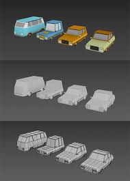 Low Poly Cartoon Cars Fully Customizable 3d Model Of A Vehicle 3d 3dmodel 3ddesign Vr Ar Asset Cars Cartoon Car Cartoon Best Cars For Teens Low Poly