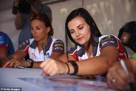 Pioneering female v8 supercar team simona de silvestro (left) from switzerland and renee gracie (right) with their #200 harvey norman supergirls falcon ahead of the bathurst 1000, which is race 25. Supercar Driver Turned Porn Star Renee Gracie Is Earning 3 5 Million On Onlyfans Express Digest
