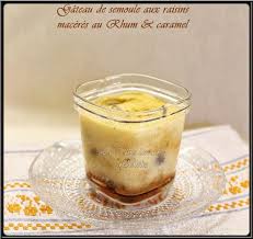 Gateau De Semoule Caramelise Au Rhum Et Raisins Secs Gateau De Semoule Recette Yaourt Recette Gateau Semoule