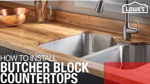 They have the original butcherblock oil finish and are constructed butcher block countertops are not available to be finished with durata® and cannot be stained. How To Install A Butcher Block Countertop