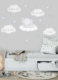 4.3 out of 5 stars. Elephant Wall Decal Nursery Wall Sticker Elephant On Cloud Decal Baby Room Wall Sticker Elephant Nursery Wall Decal Sweet Dreams Little One Baby Room Wall Stickers Baby Room Wall Nursery Wall