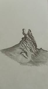 Looking back up at low's peak from where we have just descended. Donkey Ears Gunung Kinabalu Sabah Drawings Ear Sabah