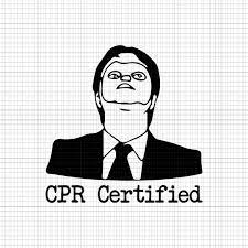 Cpr Certified Svg Cpr Certified Png Cpr Certified Dwight Cpr Certified Dwight Dummy Mask Svg Eps Dxf Png Dwight Cpr Silhouette Diy Svg