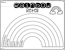 Rainbow Story Retell Bracelets Story Retell Reading Graphic Organizers Retelling