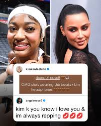 Angel Reese got shouted out by Kim Kardashian 🙌❤️ (via Kim Kardashian,  angelreese5/IG)