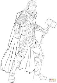 Avengers Thor Coloring Page Free Printable Coloring Pages Superhero Coloring Avengers Coloring Marvel Coloring