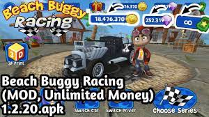 In the game you have a unique opportunity to drive on extra fast buggy along the sandy beach. Beach Buggy Racing Mod Unlimited Money 1 2 20 Apk Youtube