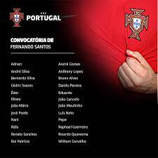 Sports And More Portugal Roster For Games Vs Gibraltar And Swit Roster Portugal Fute