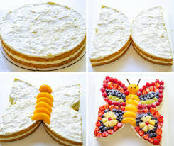 Bunter Schmetterlingstorte Mit Viel Obst Dekoriert Perfekt Fur Kinder Rezept Kindertorte Schmetterlingstorte Kuchen Kindergeburtstag