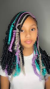 Its giving mermaid 💜🩵🤍🧜🏽‍♀️#knotlessbraids #boxbraidshairstyles  #kidsbraids #hairstyletutorial #fyp #viralvideo #cutebraids #kidsbraids  #blackgirltiktok #blackgirlbraids #hairstylesforkids ...