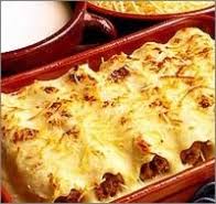 Resultado de imagem para Canelone de carne moída