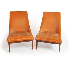 Vintage Original Lawrence Peabody Slipper Chair For Richardsons Nemschoff Pair By Mcmsanfrancisco From Mid Century Modern San Francisco Of Oakland Ca At Slipper Chair Cane Dining Chairs Chair