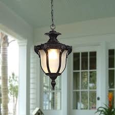 Chandelier Outdoor Waterproof Chandelier Patio Hallway Aisle Balcony Garden Gazebo Vintage Outdoor Chandelier E27 Light Source Color Black Amazon Com