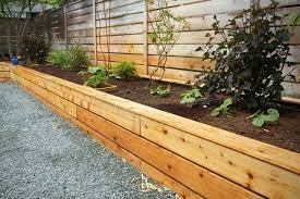 Bed Along Fence Raised Planter Beds Building A Raised Garden Backyard Fences