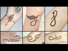 Initial tattoos can express strong emotions and deep love and that is why many couples and lovers get . J Letter Henna Tattoo Mehndi Design Simple J Letter Tattoo Design Youtube